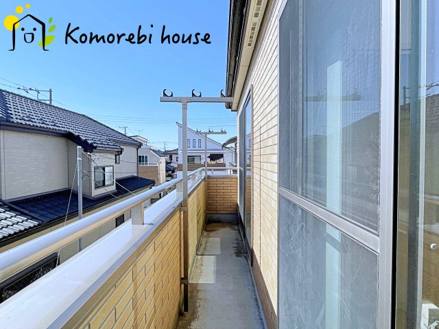 上尾市瓦葺　中古一戸建てのバルコニー|26.3.5撮影済み