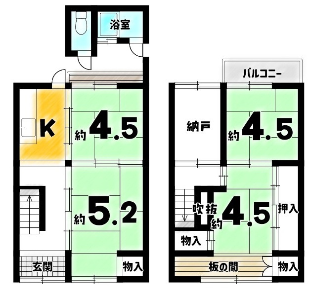 聚楽廻東町の間取り