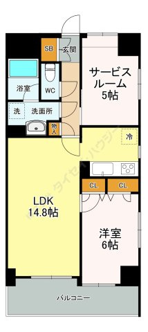 ジェイシティ八丁堀の間取り