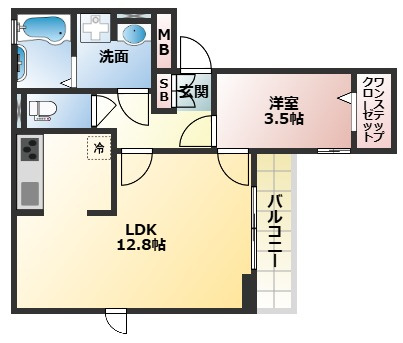 【間取り】 | LA MAISON VERTE 西田辺
