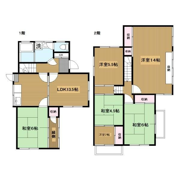 横浜元町ガーデン一戸建貸家の間取り