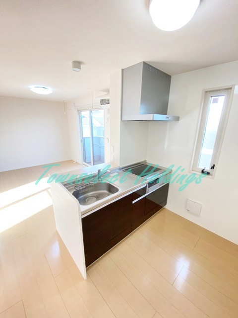 藤沢市村岡東２丁目のアパートのキッチン