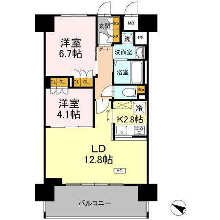 リーラ横浜川和町の間取り