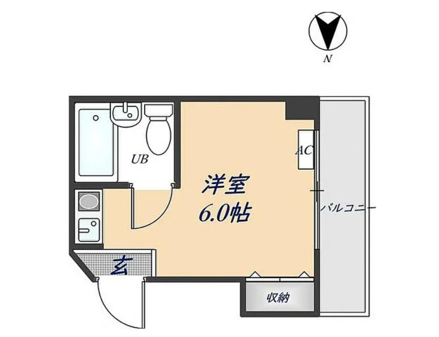 東大阪市　レジデンスイズミの間取り