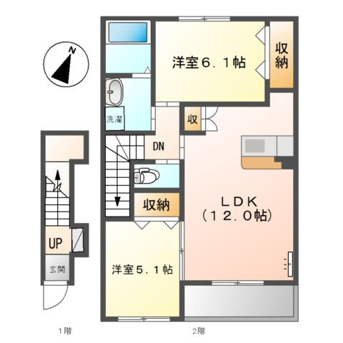 マンダリンヴィルⅢの間取り