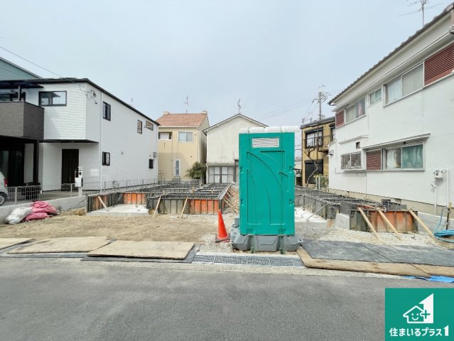 伊丹市東有岡　第2期　新築一戸建ての外観|現在の進捗状況です！順調に作業進行中、完成が待ち遠しいです！詳細の間取り等、お気軽にお問い合わせください！