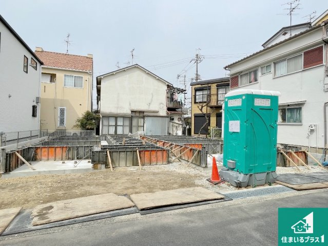 伊丹市東有岡　第2期　新築一戸建ての外観|周辺は落ち着いた街並みの住宅地！子育てがしやすい住環境です！まだ未完成ですが、現地でしかわからない事もございます。是非一度ご覧ください。