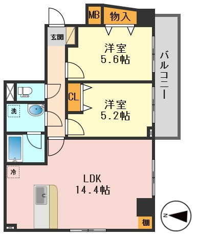 カーサ　フェリーチェ　柴又の間取り