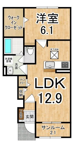 サンシャイン富堂Ⅳの間取り