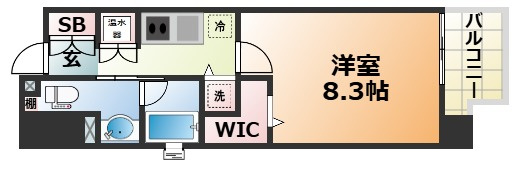 レジディア神戸磯上の間取り