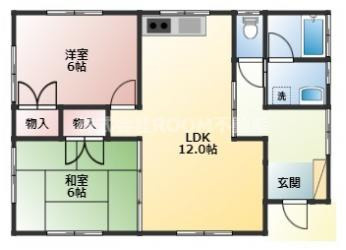 岩元貸家の間取り