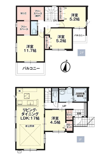 【間取り】 | 福岡市早良区賀茂2丁目4期　1号棟（全1棟）【仲介手数料無料・0円】 | 平日、土日祝日もお好きな日時にご見学可能です。お気軽にお問合せ下さい。
