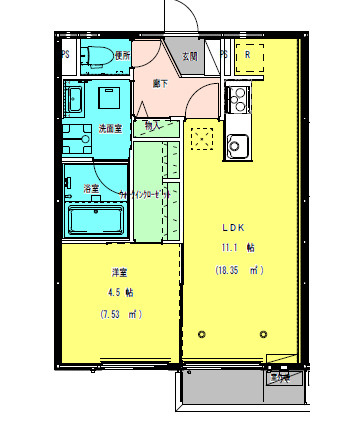 J.Y　HILLS　の間取り