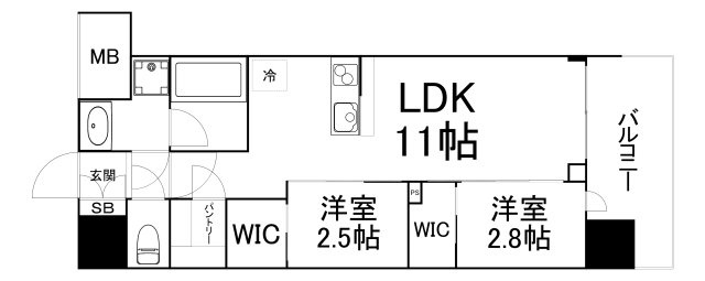 【間取り】 | コンフォリア・リヴ淡路町一丁目