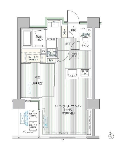 ロディア日本橋茅場町の間取り