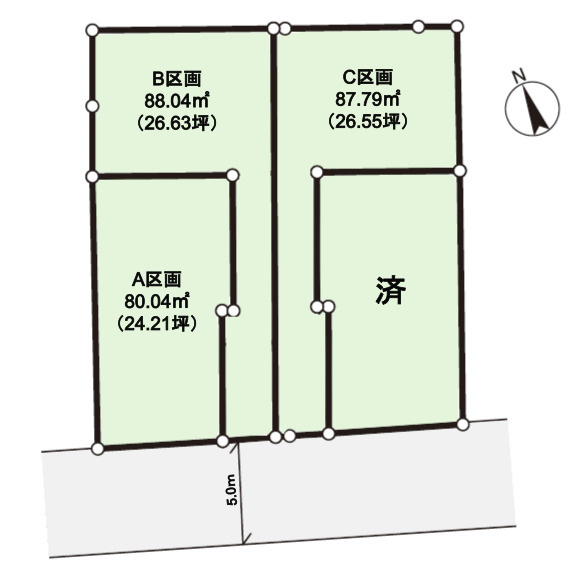 練馬区富士見台2丁目　建築条件付　南道路の限定4区画