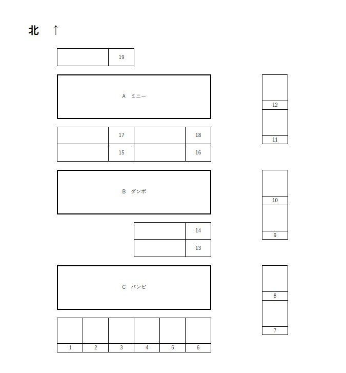 ドリームタウンⅡ　ダンボの区画図