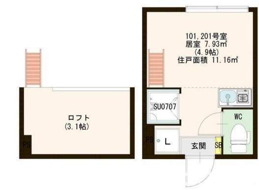 【間取り】 | クレシア高円寺
