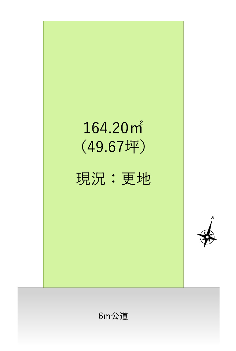 川越市稲荷町の売地の土地図|約49坪のゆとりの広さの土地。どなたでも建築可能！
建築条件はありませんのでお好きなハウスメーカーで建築できます。
南東側6m公道につき陽当り良好♪
資料請求やご見学などお気軽にお問い合わせください。
