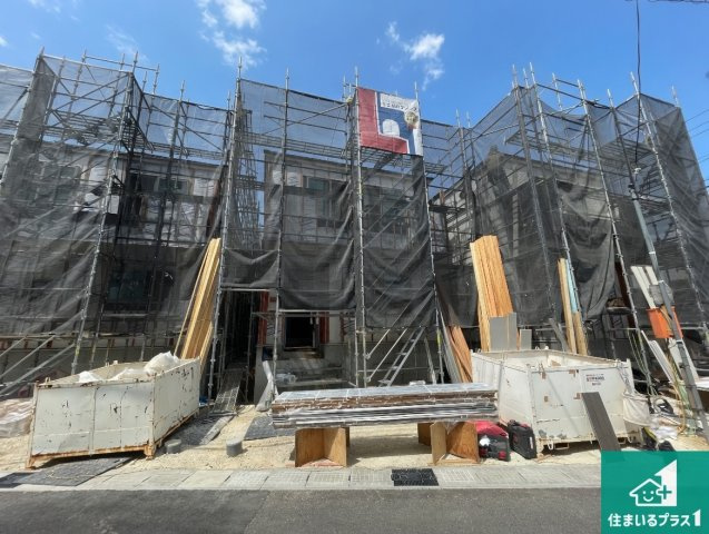宇治市大久保町上ノ山　第1期　新築一戸建ての外観|周辺は落ち着いた街並みの住宅地！子育てがしやすい住環境です！まだ未完成ですが、現地でしかわからない事もございます。是非一度ご覧ください。全3区画