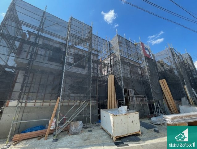宇治市大久保町上ノ山　第1期　新築一戸建ての外観|周辺は落ち着いた街並みの住宅地！子育てがしやすい住環境です！まだ未完成ですが、現地でしかわからない事もございます。是非一度ご覧ください。全3区画