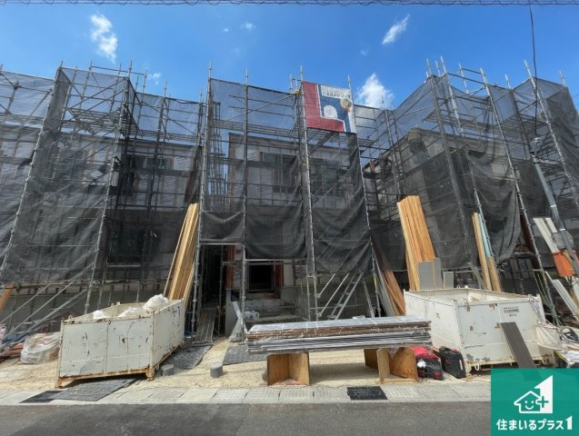 宇治市大久保町上ノ山　第1期　新築一戸建ての外観|周辺は落ち着いた街並みの住宅地！子育てがしやすい住環境です！まだ未完成ですが、現地でしかわからない事もございます。是非一度ご覧ください。全3区画