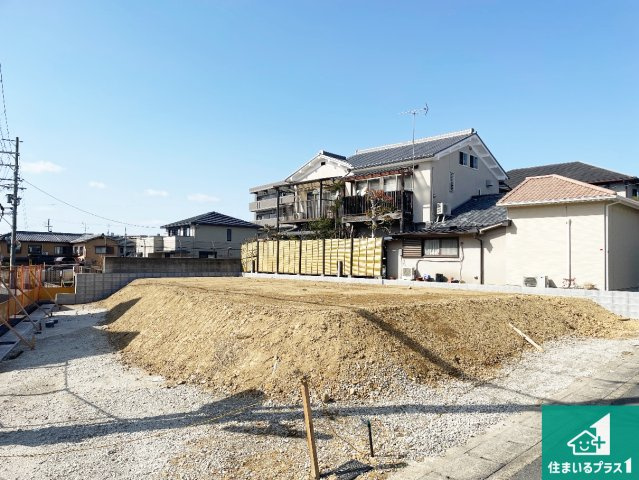 宇治市大久保町上ノ山　第1期　新築一戸建ての外観|周辺は落ち着いた街並みの住宅地！子育てがしやすい住環境です！まだ未完成ですが、現地でしかわからない事もございます。是非一度ご覧ください。