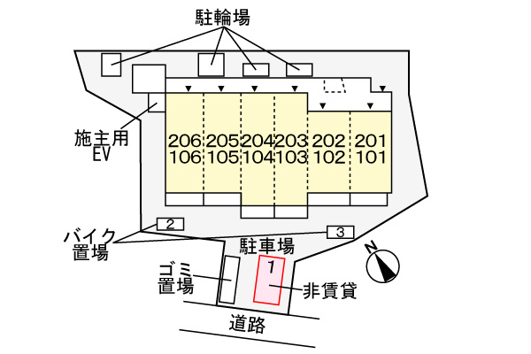 ブレーメンハウスの駐車場|駐車場