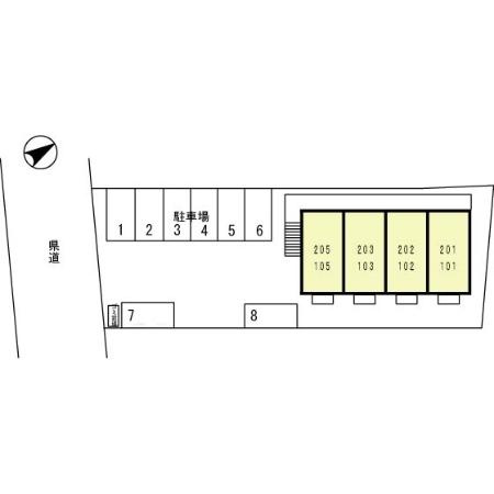 タウン・コート槐（ＫＡＩ）の区画図
