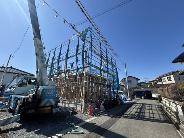 【外観】 | 新築　高崎市剣崎町 全3区画　1号棟 | 現地写真　2026年5月完成予定！類似物件のご内覧等、お気軽にお問合せください♪　							
　							
