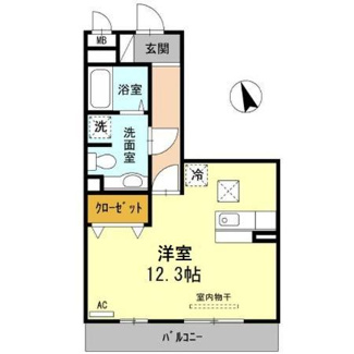 【間取り】 | ノール　リヴィエール　ドゥ | 1Room