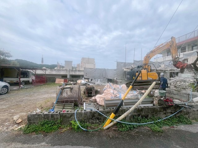 那覇市仲井真　売土地　B号地の外観|2026/3/5現在　解体中です