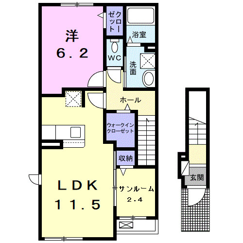 シャルマンⅡ　　刈谷市近郊の賃貸はクラスホーム刈谷店の間取り
