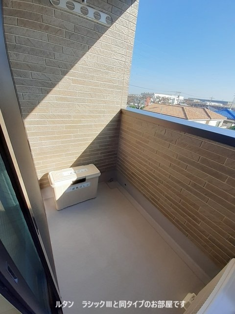 ベルソレイユ青木のバルコニー