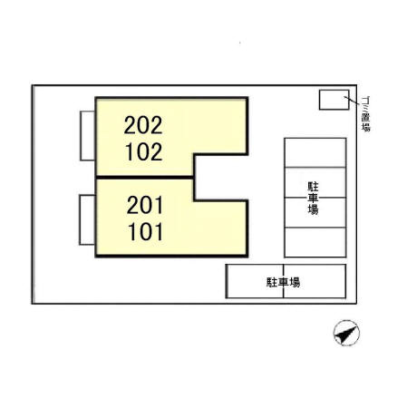 カーサ・ロッソの区画図