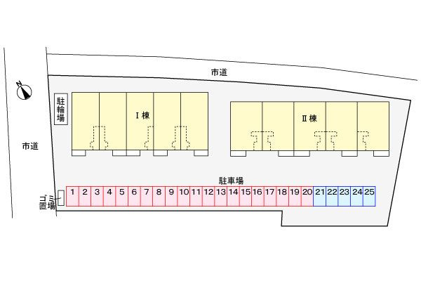 エレガントヒルⅢＢの区画図