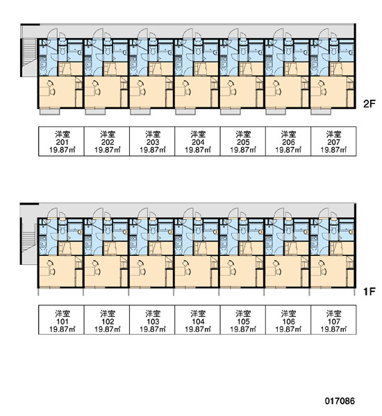 レオパレスプリマベーラの区画図|画像3