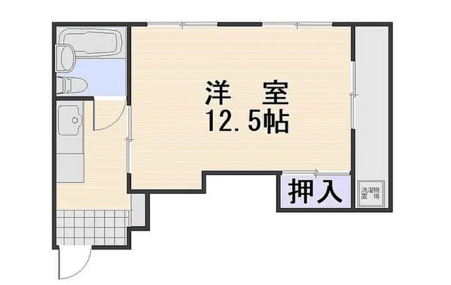 岡山市北区1棟売りマンション「利回り11.74％」の間取り