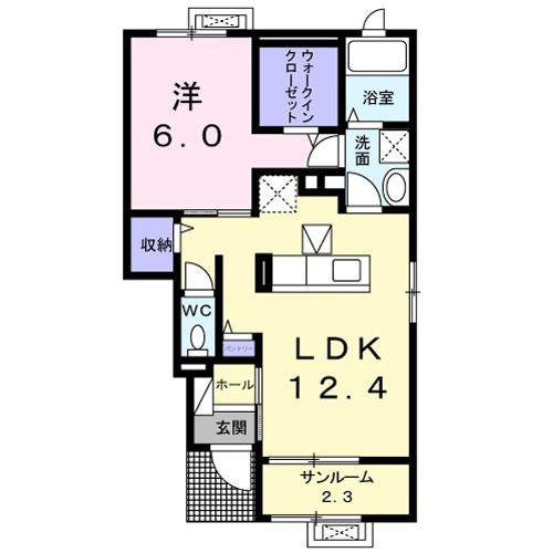 トレフル　Ｋの間取り