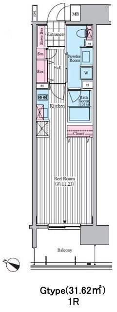 クロスレジデンス東十条の間取り