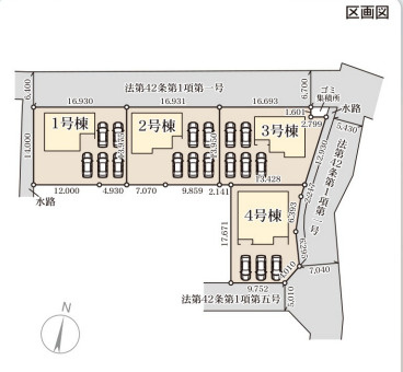 リーブルガーデン箕郷町生原第７の区画図