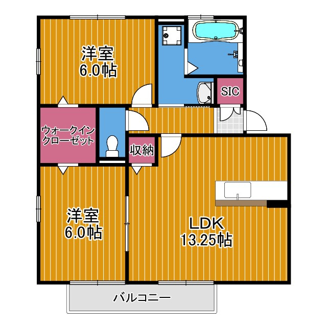 OLIVEN HAUS高辺の間取り