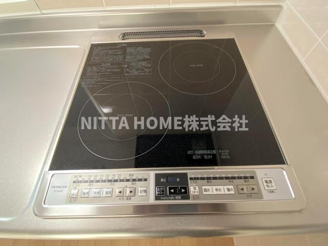 辻が花の設備|２口ＩＨコンロで料理のしやすい環境です◎