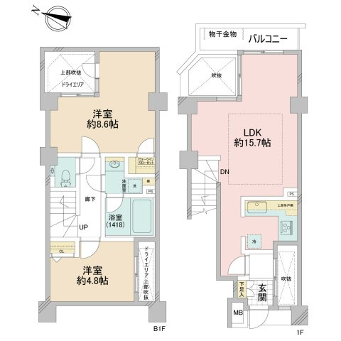 【間取り】 | オープンレジデンス白金台