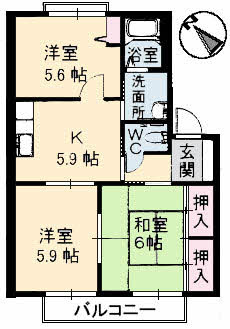 フレグランス床波Stの間取り