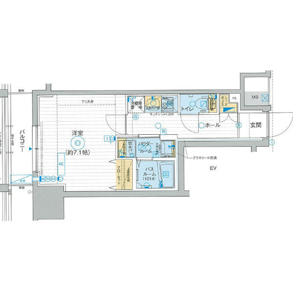 エステムプラザTOKYO RISEの間取り