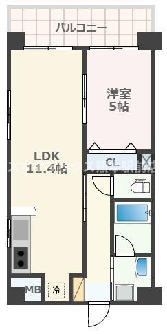 新屋敷エクシードの間取り