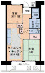 URパークタウン西武庫　16号棟の間取り