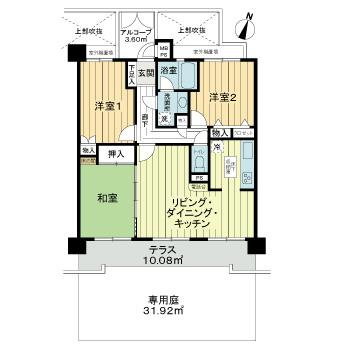 ライオンズマンション春日部壱番館の間取り