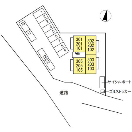 フルールブランの区画図